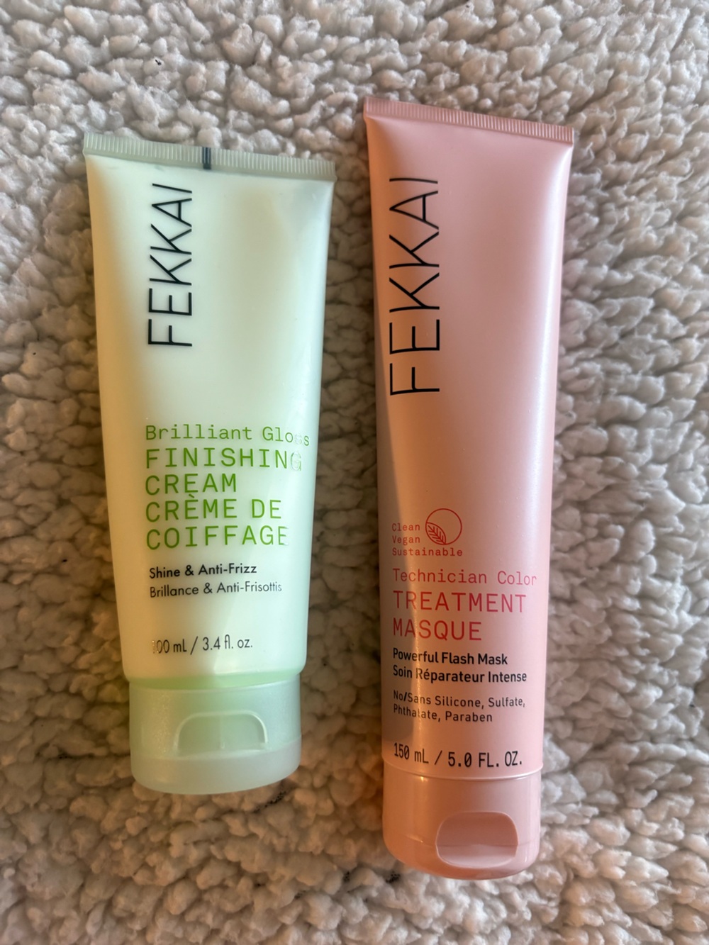 FEKKAI Green Finishing Cream & Pink Treatment Masque Duo